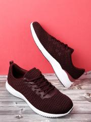 Crew STREET Men Maroon Running Shoes