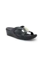 Crocs Sanrah  Women Black Solid Sandals