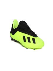 ADIDAS Boys Fluorescent Green Football Shoes