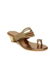 Rocia Women Gold-Toned Embellished Sandals