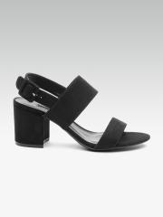 DOROTHY PERKINS Women Black Solid Heels