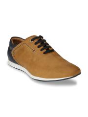 Alberto Torresi Men Tan & Blue Sneakers