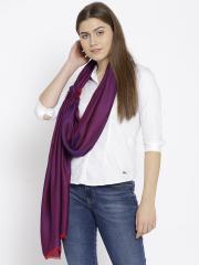 Noi Women Purple Solid Stole