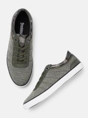 Roadster Men Olive Green Sneakers