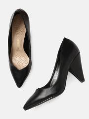 DressBerry Women Black Solid Pumps