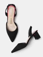 DressBerry Women Black Solid Pumps