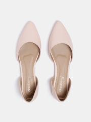 DressBerry Women Peach-Coloured Solid Ballerinas