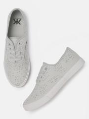 Kook N Keech Men Grey Printed Sneakers