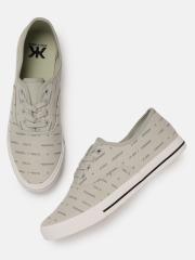 Kook N Keech Men Grey Printed Sneakers