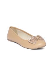 Carlton London Women Beige Solid Ballerinas