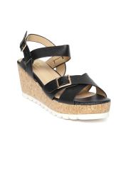 Carlton London Women Black Solid Wedges