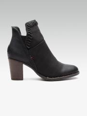 ELLE Women Black Solid Heeled Boots