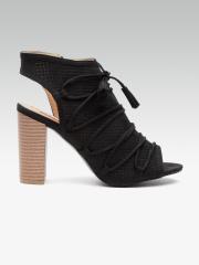 ELLE Women Black Solid Heels