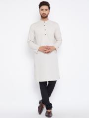 even Men Beige Printed Kurta