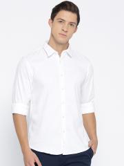 Pepe Jeans Men White Solid Casual Shirt