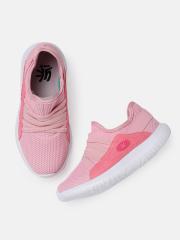 YK Girls Pink Slip-On Sneakers