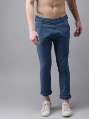 Moda Rapido Men Blue Slim Fit Solid Chinos