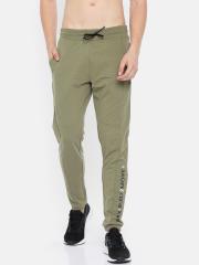 HRX by Hrithik Roshan Men Olive Green Athleisure Joggers