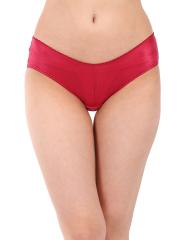 Clovia Women Red Solid Hipster Briefs  PN2694P09XL