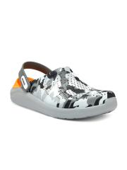 Crocs Literide  Men Grey  Black Printed Clogs