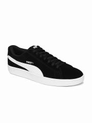 Puma Men Black Court Breaker Suede Sneakers