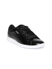 Puma Women Black Vikky Ribbon Sneakers