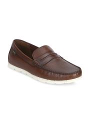 Red Tape Men Tan Leather Loafers