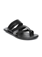 San Frissco Men Black Comfort Sandals