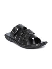 San Frissco Men Black Comfort Sandals