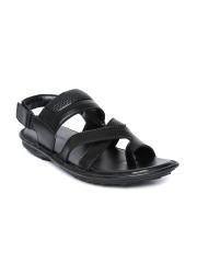 San Frissco Men Black Comfort Sandals