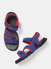 Roadster Women Blue & Red Sports Sandals