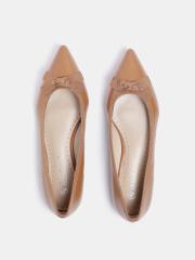 DressBerry Women Brown Solid Ballerinas