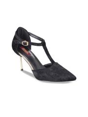 SHUZ TOUCH Women Black Solid Pumps