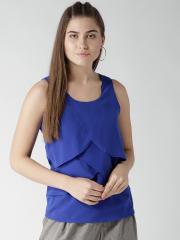 Harpa Women Blue Solid Top