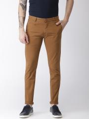 Aeropostale Men Brown Super-Skinny Fit Solid Chinos