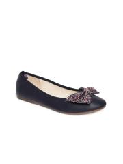 GAP Baby Girls' Navy Blue Glitter Bow Ballet Flats