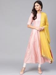 W Yellow Solid Dupatta