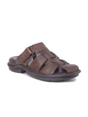 Buckaroo Men Tan Comfort Leather Sandals