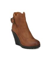 Alberto Torresi Women Brown Leather Heeled Boots