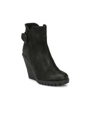 Alberto Torresi Women Black Leather Heeled Boots