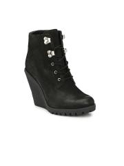 Alberto Torresi Women Black Leather Heeled Boots