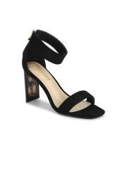 Truffle Collection Women Black Solid Peep Toes