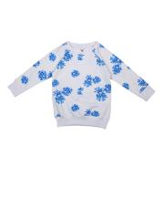 Allen Solly Junior Girls White & Blue Printed Sweatshirt