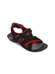 Liberty Men Red & Black Sports Sandals