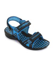 Liberty Men Black & Blue Sports Sandals