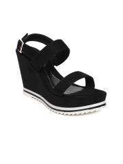 Catwalk Women Black Solid Wedges