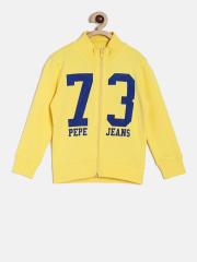 Pepe Jeans Boys Yellow Printed Sweatshirt