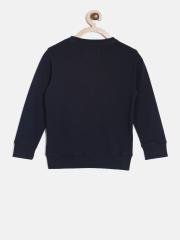 Pepe Jeans Boys Navy Blue Printed Sweatshirt