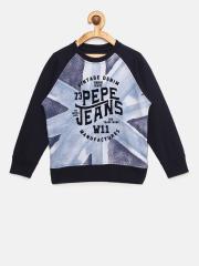 Pepe Jeans Boys Black Printed Sweatshirt