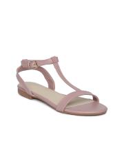 Allen Solly Women Pink Solid Open Toe Flats